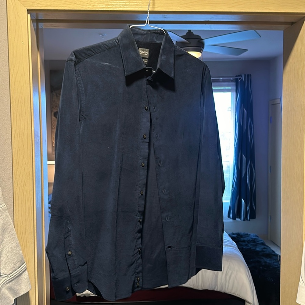 Armani collezioni casual coudoroy button up
